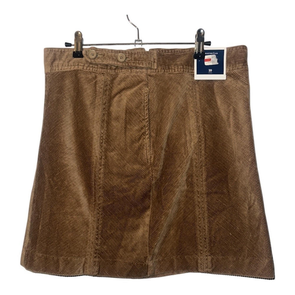Charter Club Womens Brown Corduroy Skirt, Size 10 - Picture 4 of 7